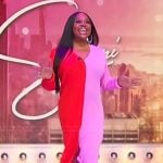 Sherri's pink colorblock dress on Sherri