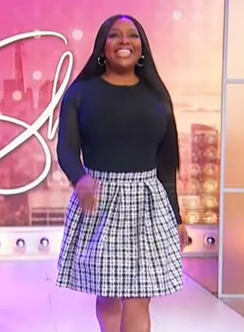 Sherri’s mixed media mini dress on Sherri