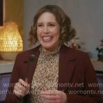 Sibby’s floral mock-neck blouse on Scrubs