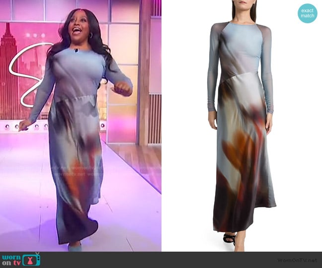 Significant Other Sofiya Long-Sleeve Maxi Dress worn by Sherri Shepherd on Sherri
