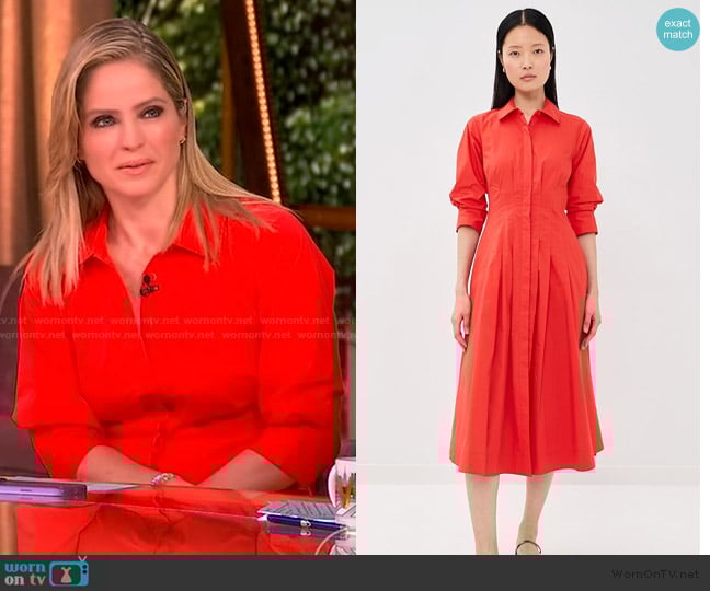 Sara’s red shirtdress on The View