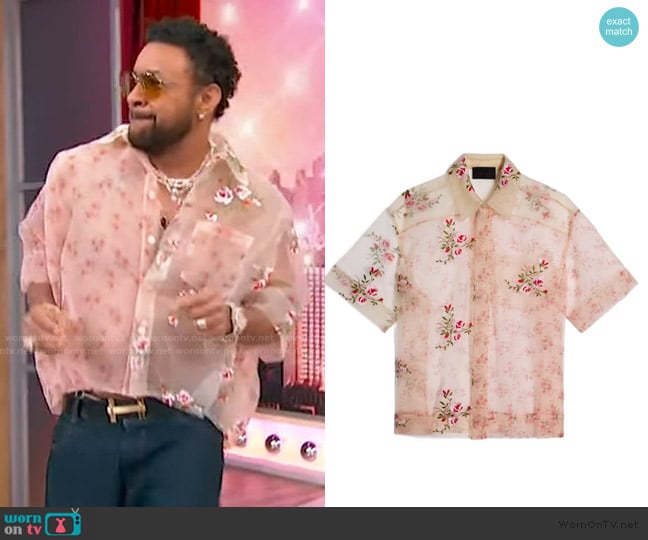 Shaggy’s pink floral shirt on Sherri