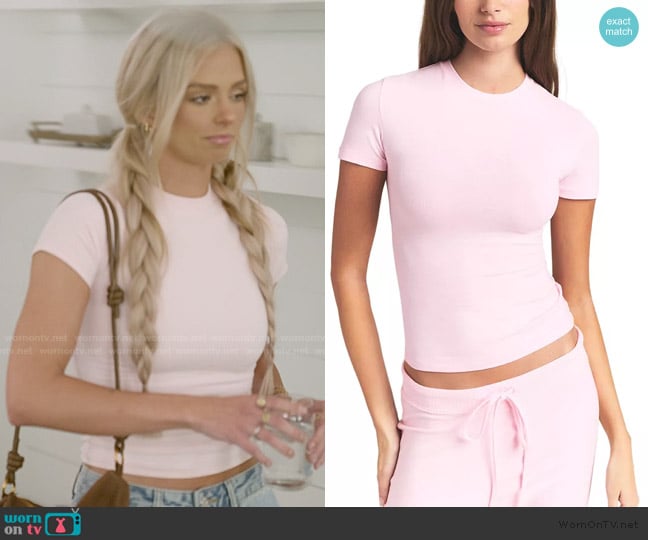 Skims Cotton Jersey T-shirt worn by Miranda McWhorter on The Secret Lives of Mormon Wives