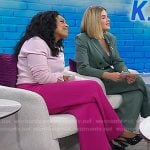 Sheinelle’s burgundy slingback pumps on Today