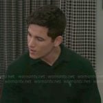 Smitty’s green polo sweater on Beyond the Gates