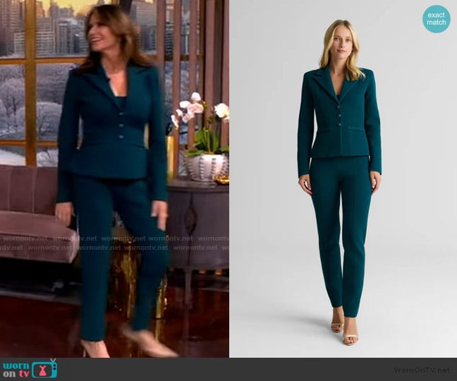 St John Marie Jacket in Venezia worn by Amy Landecker on The View