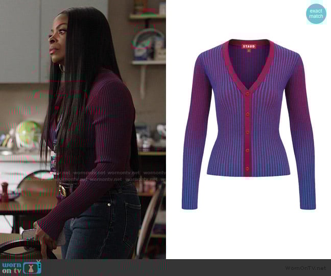 Staud Cargo Sweater worn by Ava Coleman (Janelle James) on Abbott Elementary