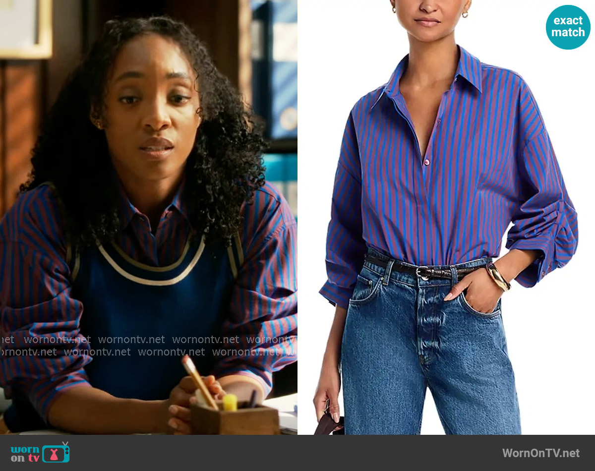 Staud Traverse Bodysuit worn by Faith Mitchell (Iantha Richardson) on Will Trent