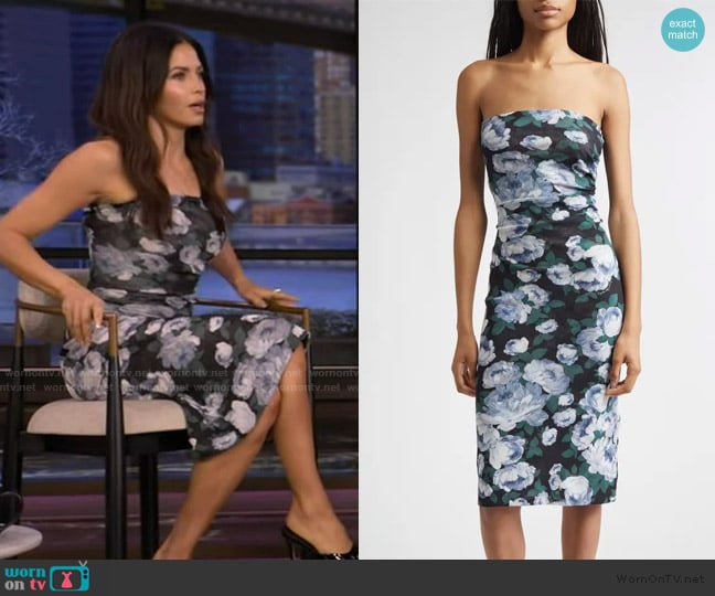 Stella McCartney Bunch Of Roses Mesh Dress worn by Jenna Dewan on Live with Kelly and Mark