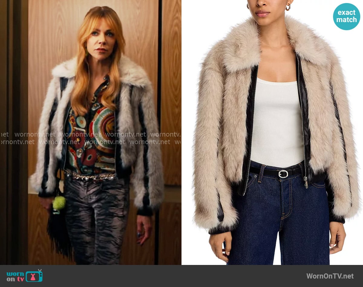 Steve Madden Charmaine Panelled Jacket worn by Morgan Gillory (Kaitlin Olson) on High Potential