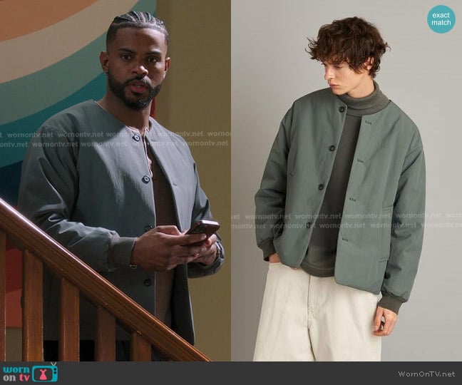 Still by Hand Nylon Padded Blouson worn by Dr. Wes Bryant (Trevor Jackson) on Greys Anatomy