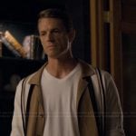 Robert’s beige striped shirt on Imperfect Women