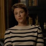 Kit’s white striped sweater on Imperfect Women