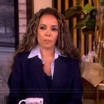 Sunny’s navy layered blazer on The View
