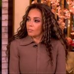Sunny’s brown puff sleeve jacket and skirt on The View