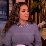 Sunny's gray sweater with chain detail on The View