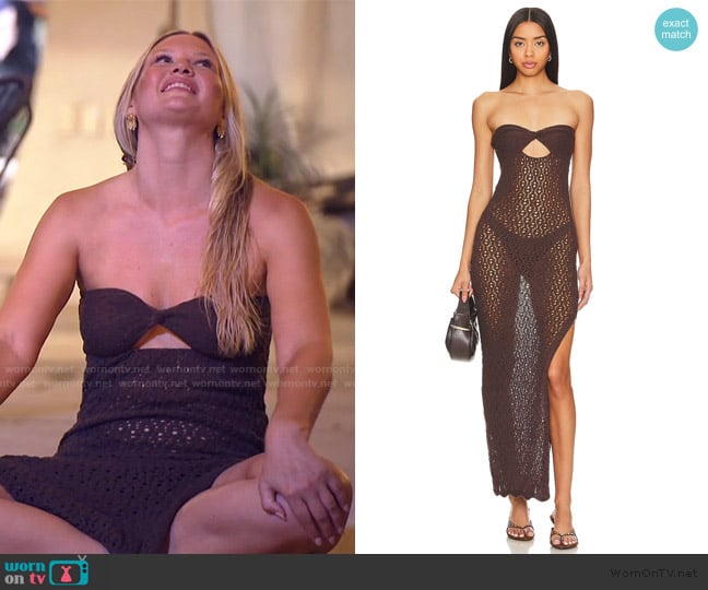 Superdown Marine Maxi Dress worn by Molly O’Connell on Southern Charm