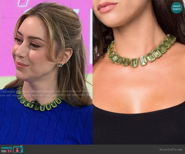 Swarovski Millenia Octagon Cut Crystals Necklace worn by  Dr. Shereene Idriss on Today