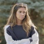 Taylor’s black colorblock sweatshirt on The Secret Lives of Mormon Wives