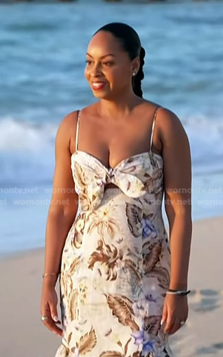 Talia Parkinson-Jones’s floral cutout dress on Today