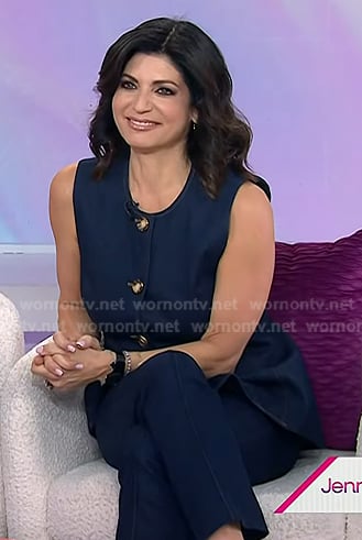 Tamsen Fadal’s denim vest and cropped jeans on Today