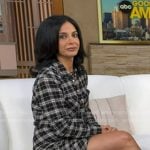 Dr. Tara Narula’s black plaid shirtdress on Good Morning America