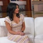Dr Tara Narula's crochet knit scalloped dress on Good Morning America