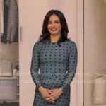 Dr. Tara Narula’s blue polka dot dress on Good Morning America