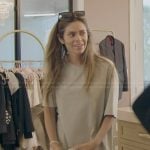 Taylor’s oversized khaki tee on The Secret Lives of Mormon Wives