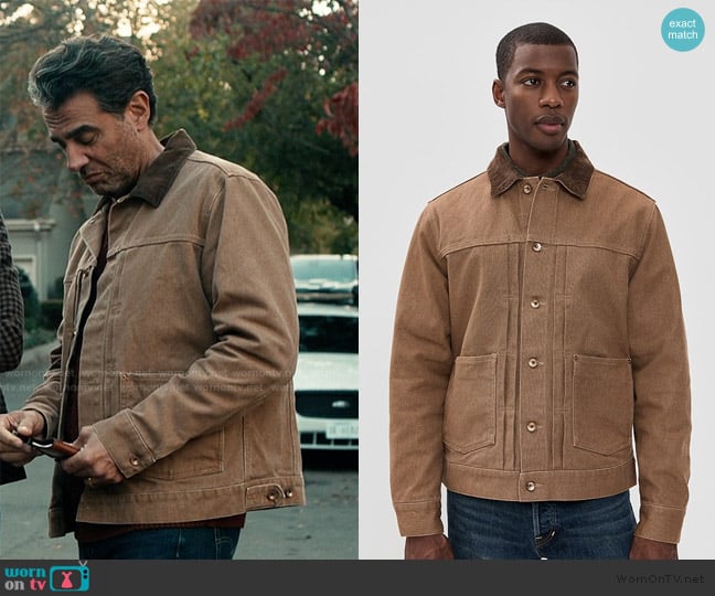 Taylor Stitch The Ryder Canvas Jacket worn by Pete Marino (Bobby Cannavale) on Scarpetta