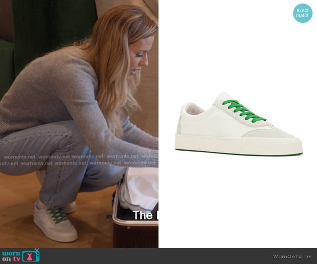 The Row Marley Suede-paneled Leather Sneakers worn by Dorit Kemsley on The Real Housewives of Beverly Hills