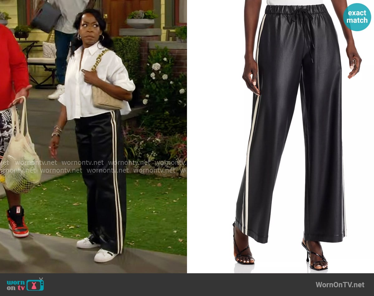 The Upside Vegan Leather Twilight Pant worn by Tina Butler (Tichina Arnold) on The Neighborhood