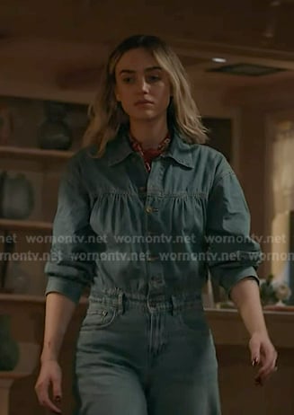 Tia's denim button down jumpsuit on 9-1-1
