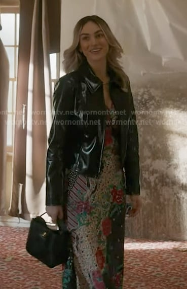 Tia's mixed floral print dress and jacket on 9-1-1