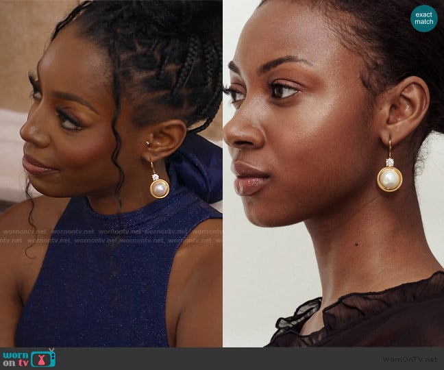 Tini Lux Rosalie Earrings worn by Venita Aspen on Southern Charm