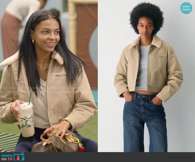 TNA at Aritzia Barkley Workwear Jacket worn by Layla Taylor on The Secret Lives of Mormon Wives