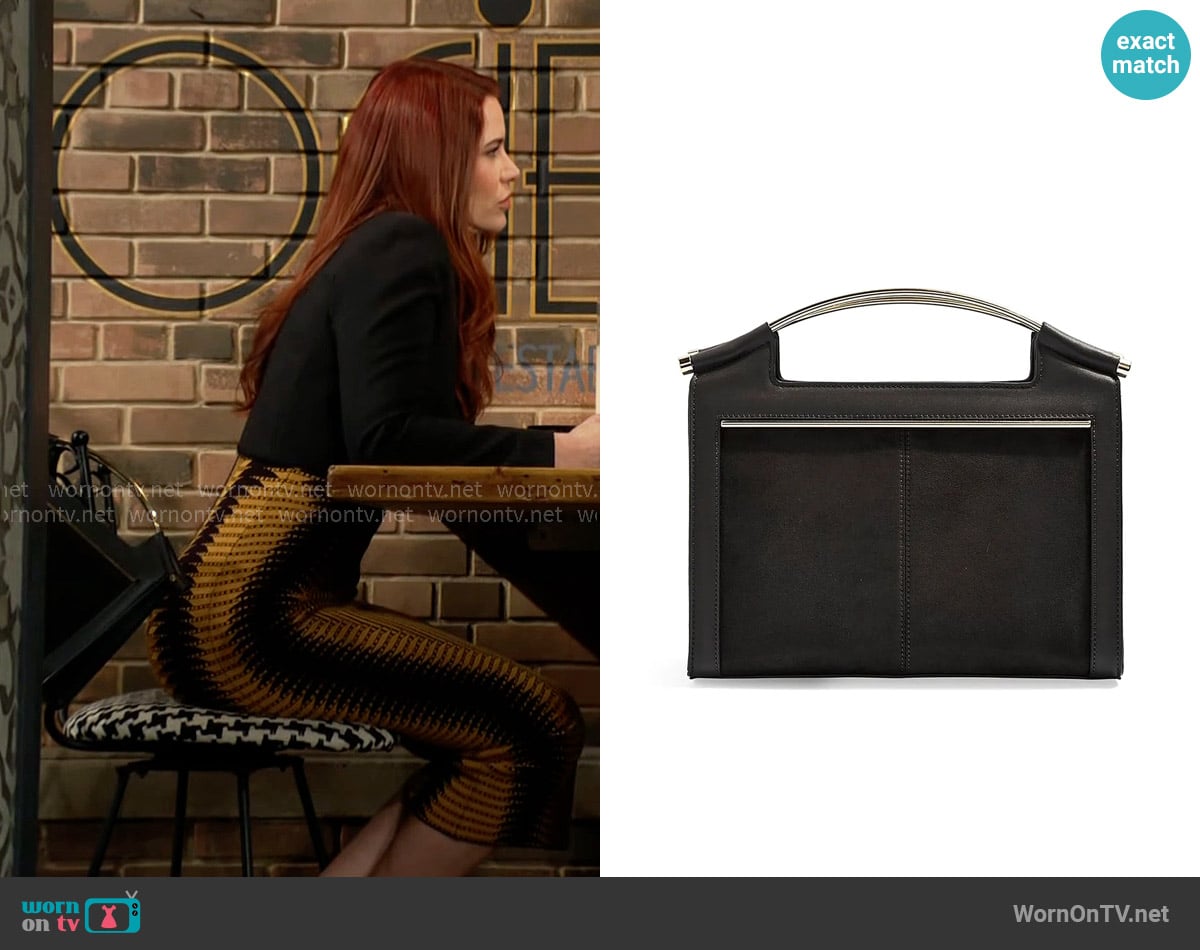 Topshop Tilly Frame Bag worn by Sally Spectra (Courtney Hope) on The Young and the Restless