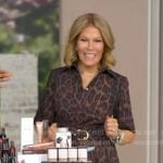 Tory’s leopard print belted dress on Good Morning America