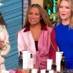 Rebecca Khan’s pink two-tone jumpsuit on The View