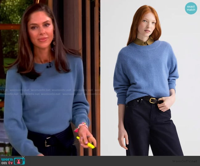 TWP Boy Crewneck Sweater in Italian Cashmere worn by Abby Huntsman on The View
