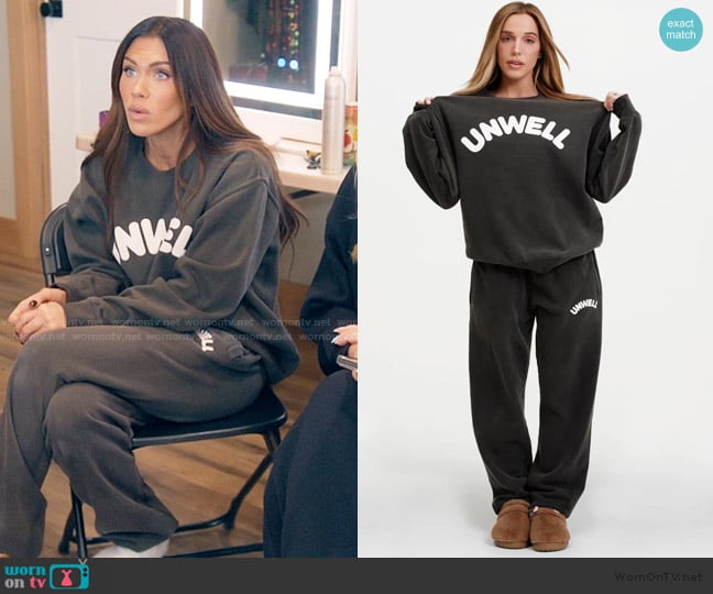 Unwell Unwell Crewneck worn by Jessi Ngatikaura on The Secret Lives of Mormon Wives