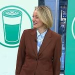 Vanessa Price's brown balzer and leatherleather culottes on Today