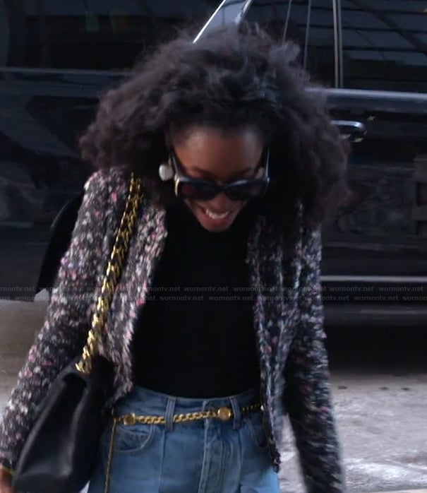 Venita's black tweed jacket on Southern Charm