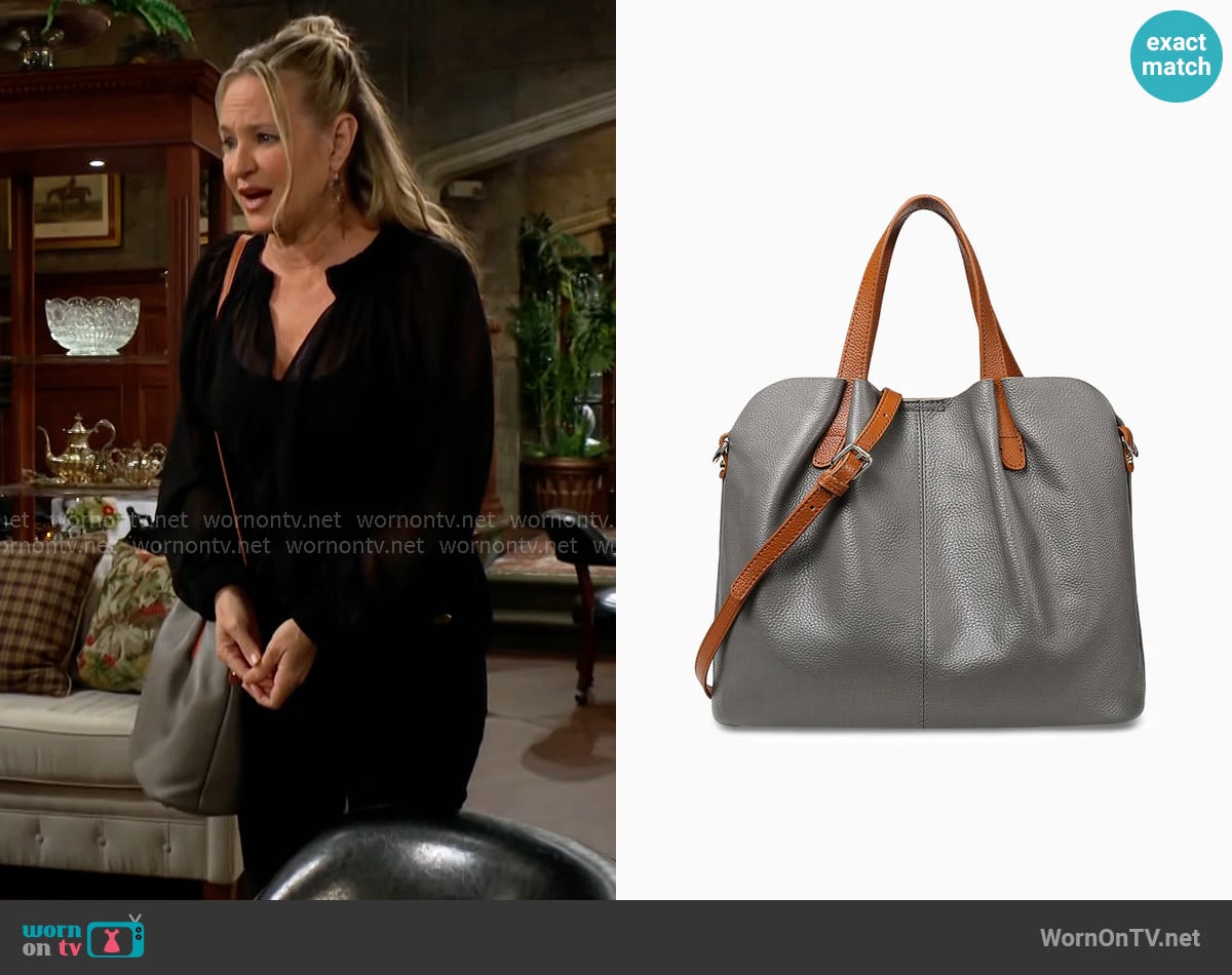 Sharon’s grey bag on The Young and the Restless Sharon’s grey bag on The Young and the Restless
