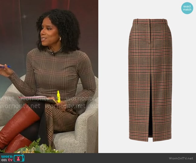 Veronica Beard Maxine Skirt worn by Adriana Diaz on CBS Mornings