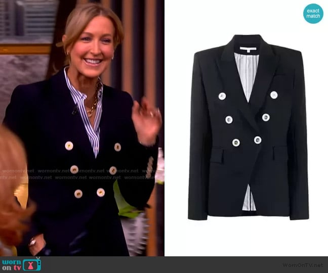 Veronica Beard Miller Dickey Jacket worn by Lara Spencer on The View