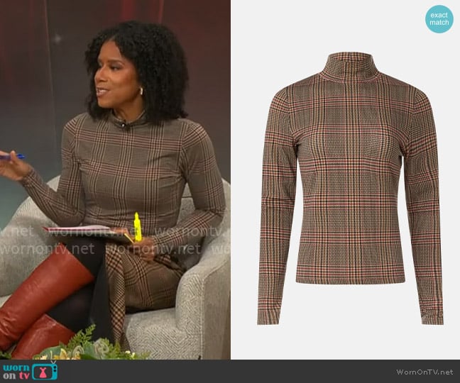 Veronica Beard Nate Top worn by Adriana Diaz on CBS Mornings