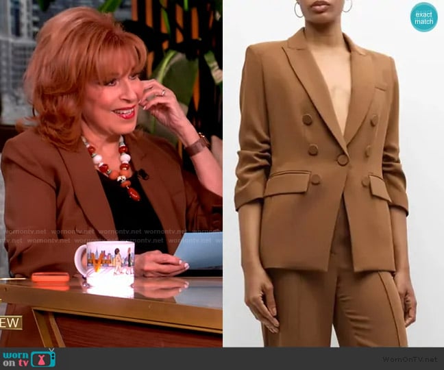 Veronica Beard Tomi Matte Crepe Jacket worn by Joy Behar on The View