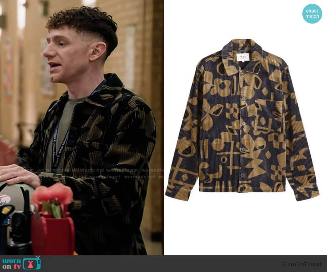 Jacob’s green corduroy jacket on Abbott Elementary