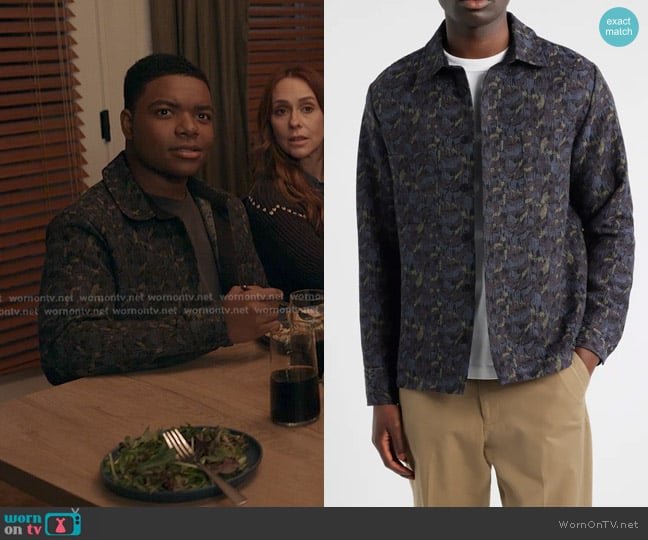 Harry’s navy camo print jacket on 9-1-1